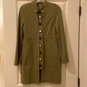 Neon Buddha olive green coat